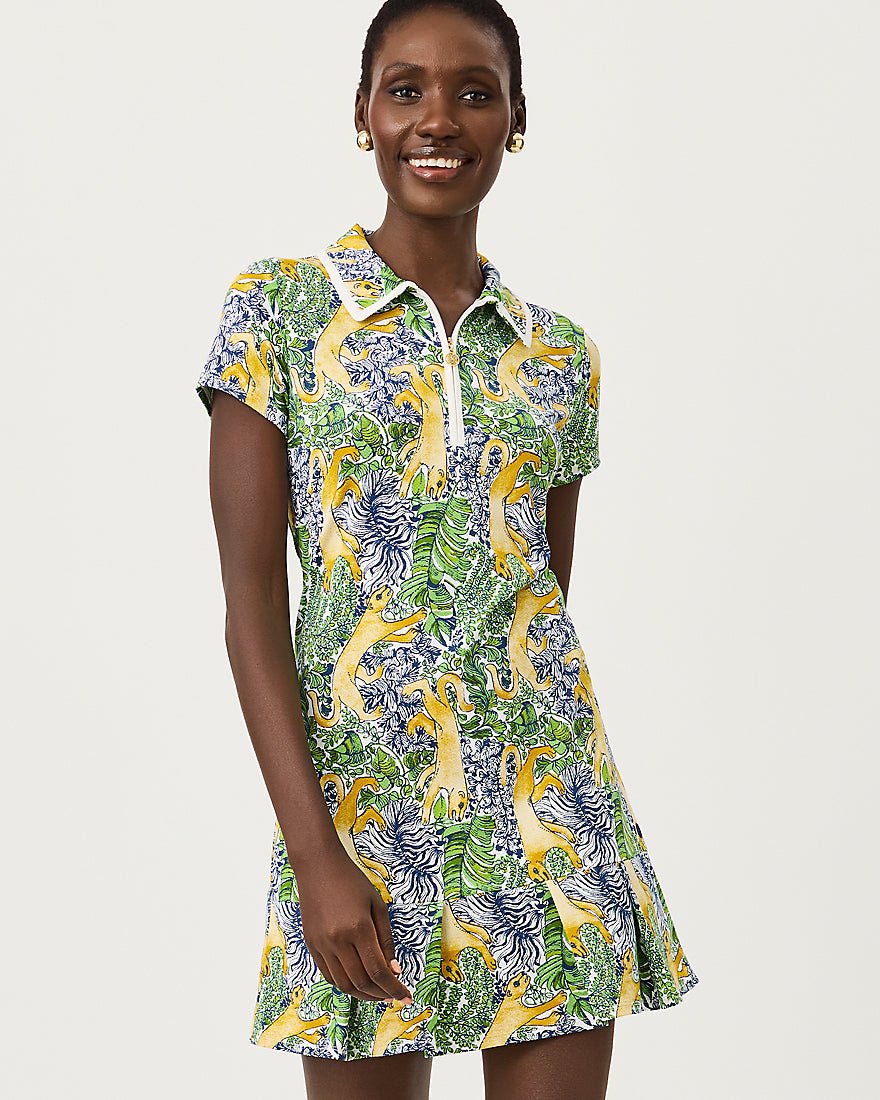 Lilly Pulitzer - Cayo Costa Pleated Dress - Multi Lil Palm Prowl