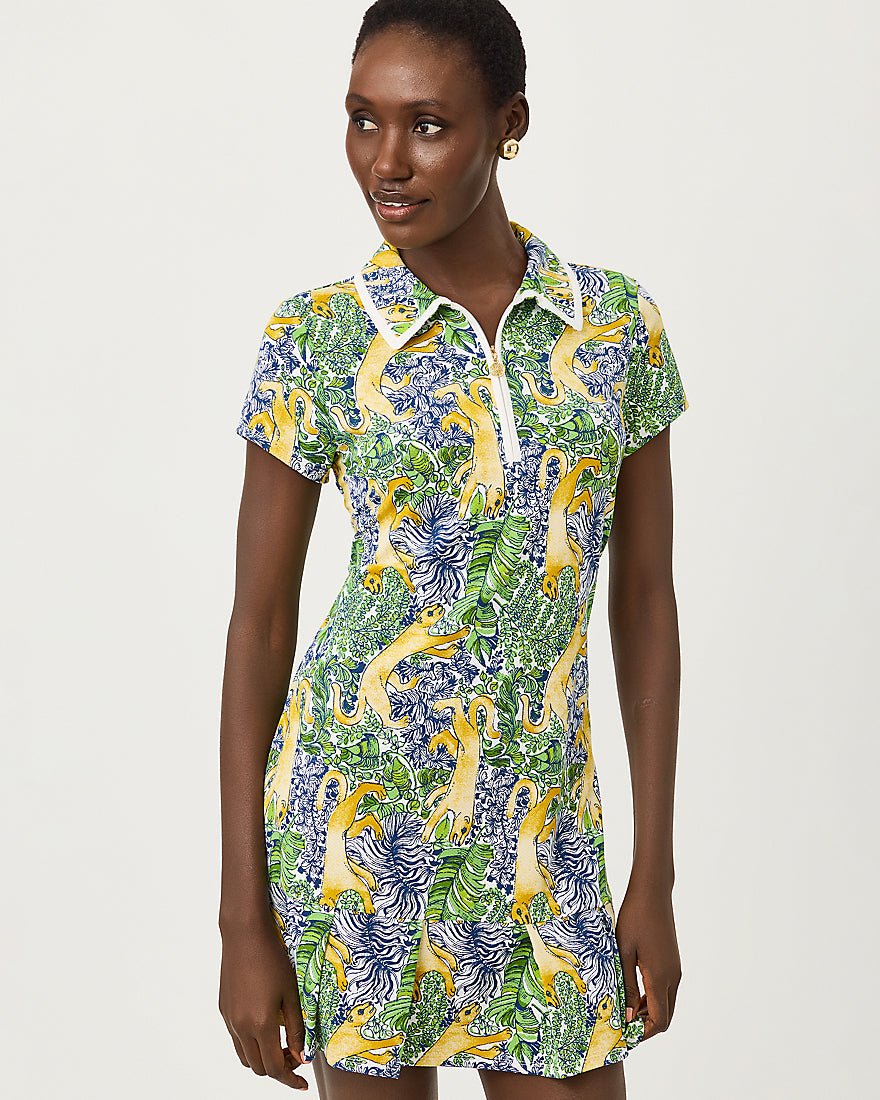 Lilly Pulitzer - Cayo Costa Pleated Dress - Multi Lil Palm Prowl