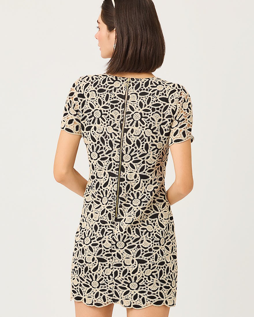 Lilly Pulitzer - Charla Dress - Coconut Blushing Blooms Two Tone Crochet