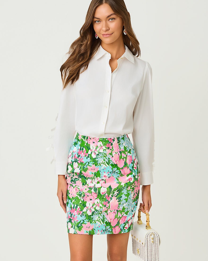 Lilly Pulitzer - Charo Sequin Skirt - Multi Secret Garden Sequin