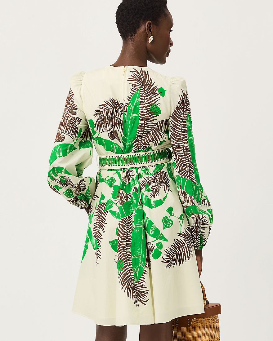 Lilly Pulitzer - Chyanna Dress - Vanilla Spice Hide And Leaf