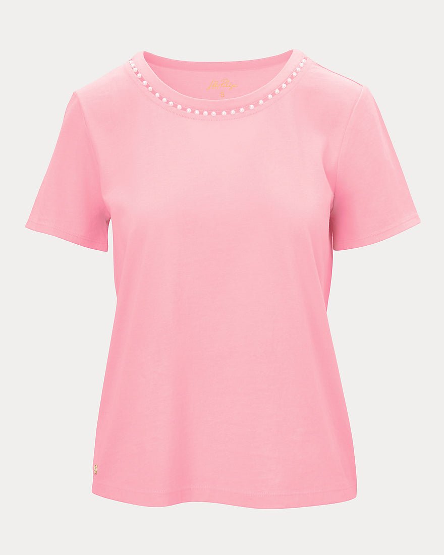 Lilly Pulitzer - Clairmont Pearl Knit Top - Conch Shell Pink