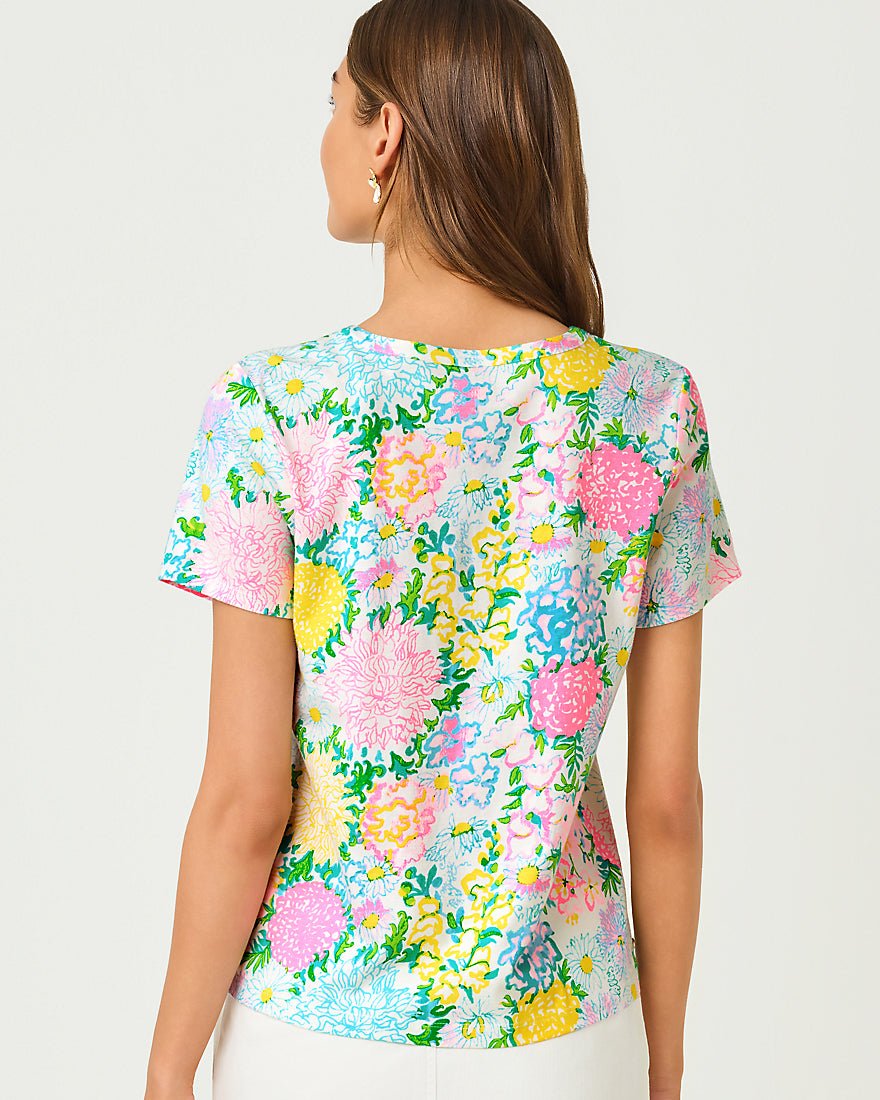 Lilly Pulitzer - Clairmont Pearl Knit Top - Multi Lilly Garden