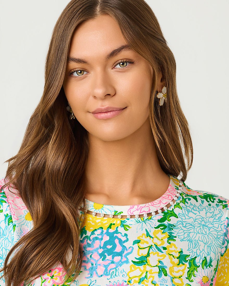 Lilly Pulitzer - Clairmont Pearl Knit Top - Multi Lilly Garden