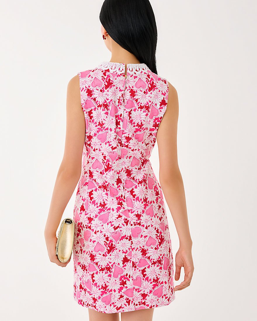 Lilly Pulitzer - Cleodora Stretch Shift Dress - Coconut Dear Heart