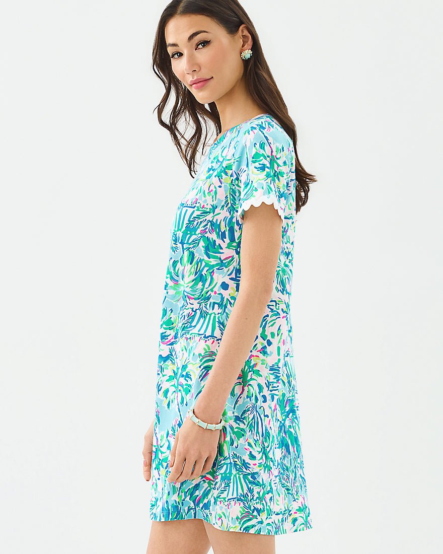 Lilly Pulitzer - Cody Short Sleeve Dress - Blue Ibiza Cabana Cocktail