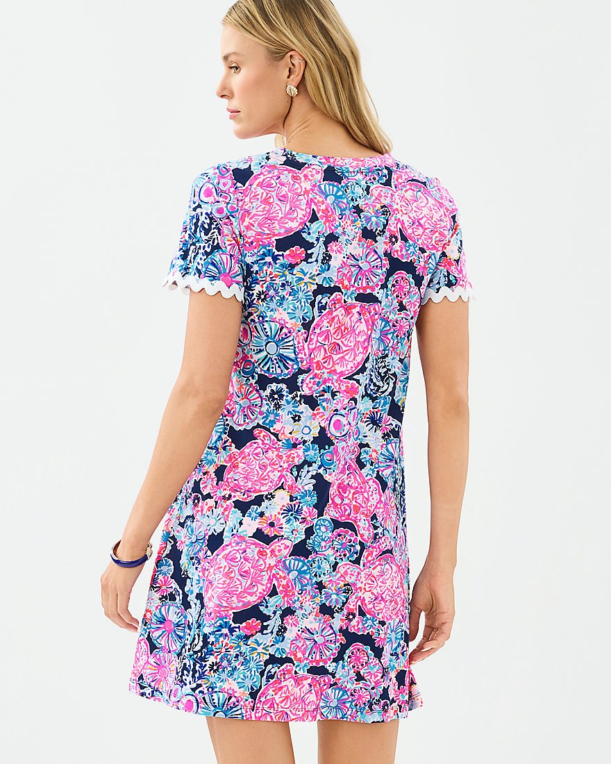 Lilly Pulitzer - Cody Short Sleeve Dress - High Tide Navy In Turtle Amazement