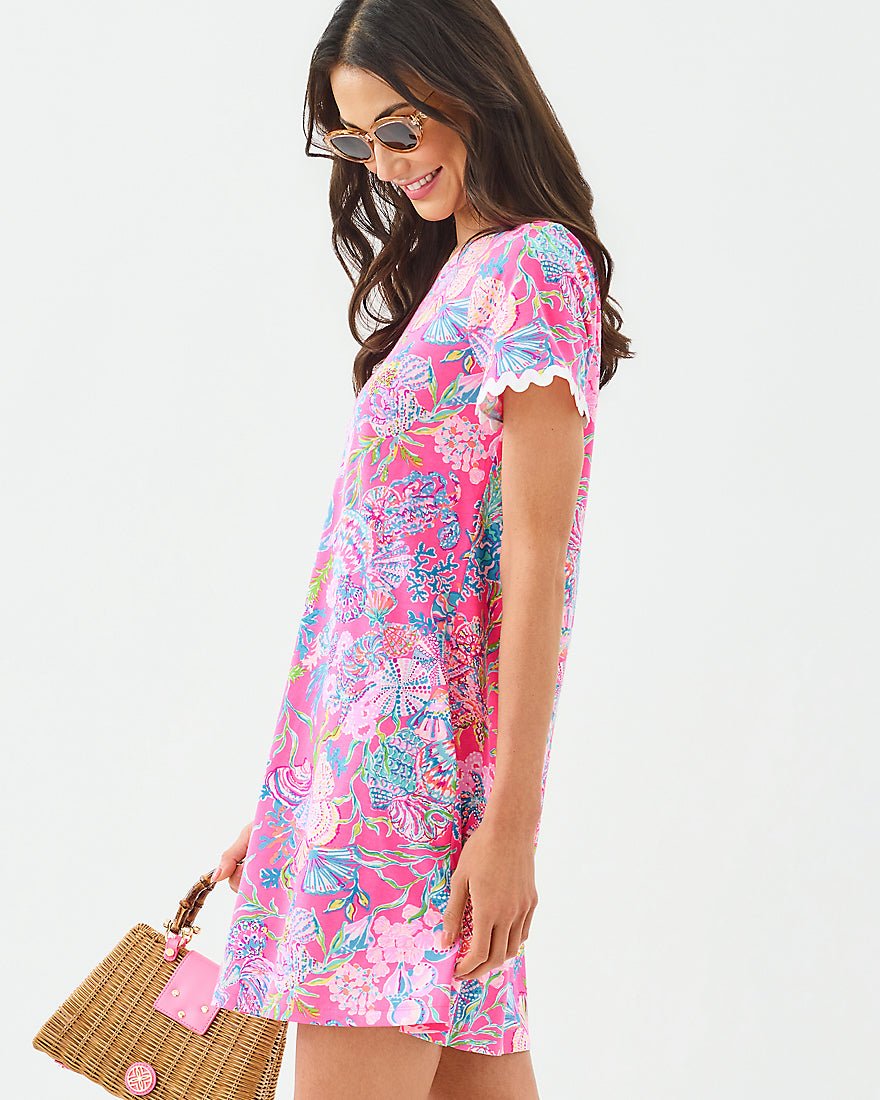 Lilly Pulitzer - Cody Short Sleeve Dress - Pink Isle Shell Me Something Good