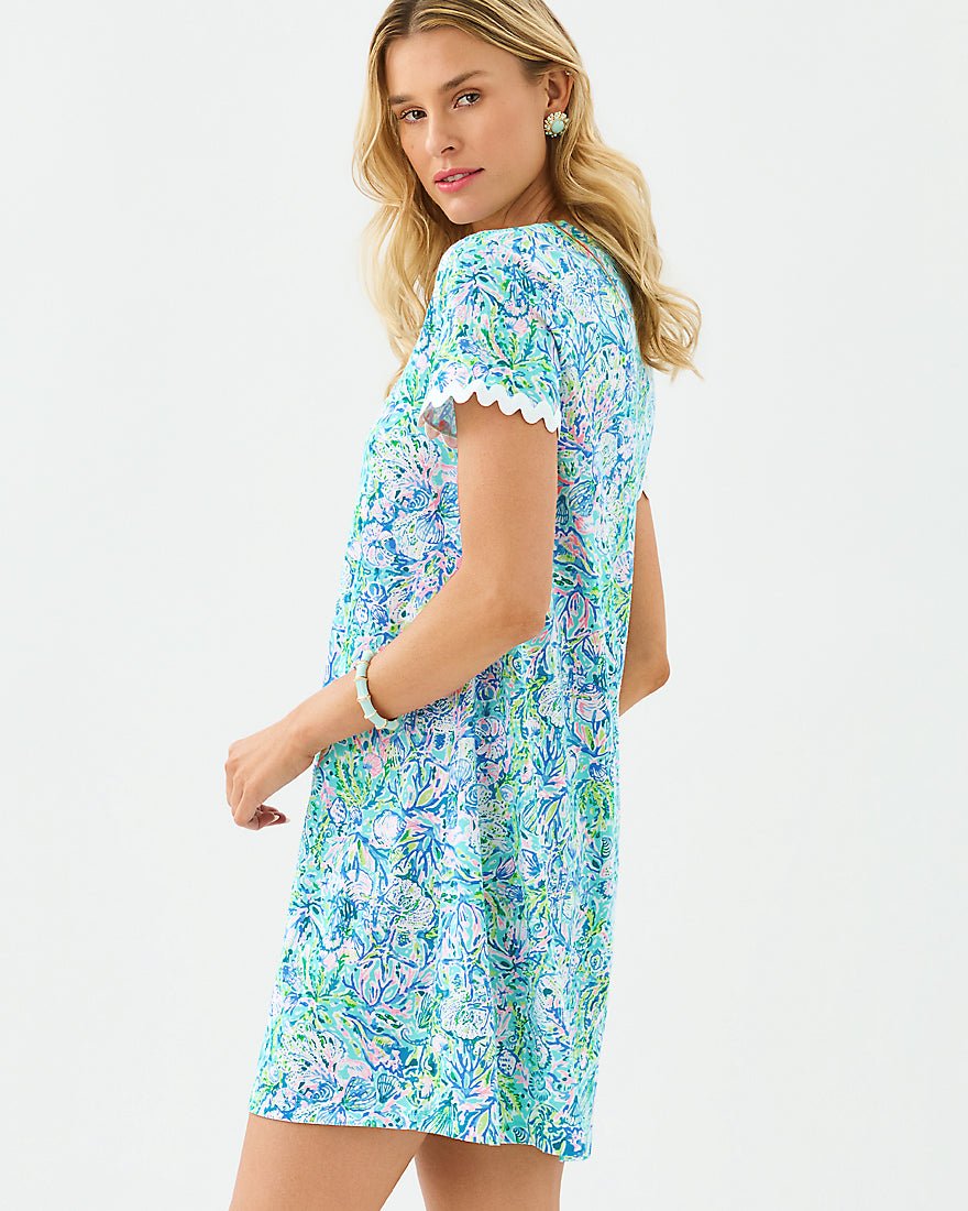 Lilly Pulitzer - Cody Short Sleeve Dress - Surf Blue Soleil It On Me