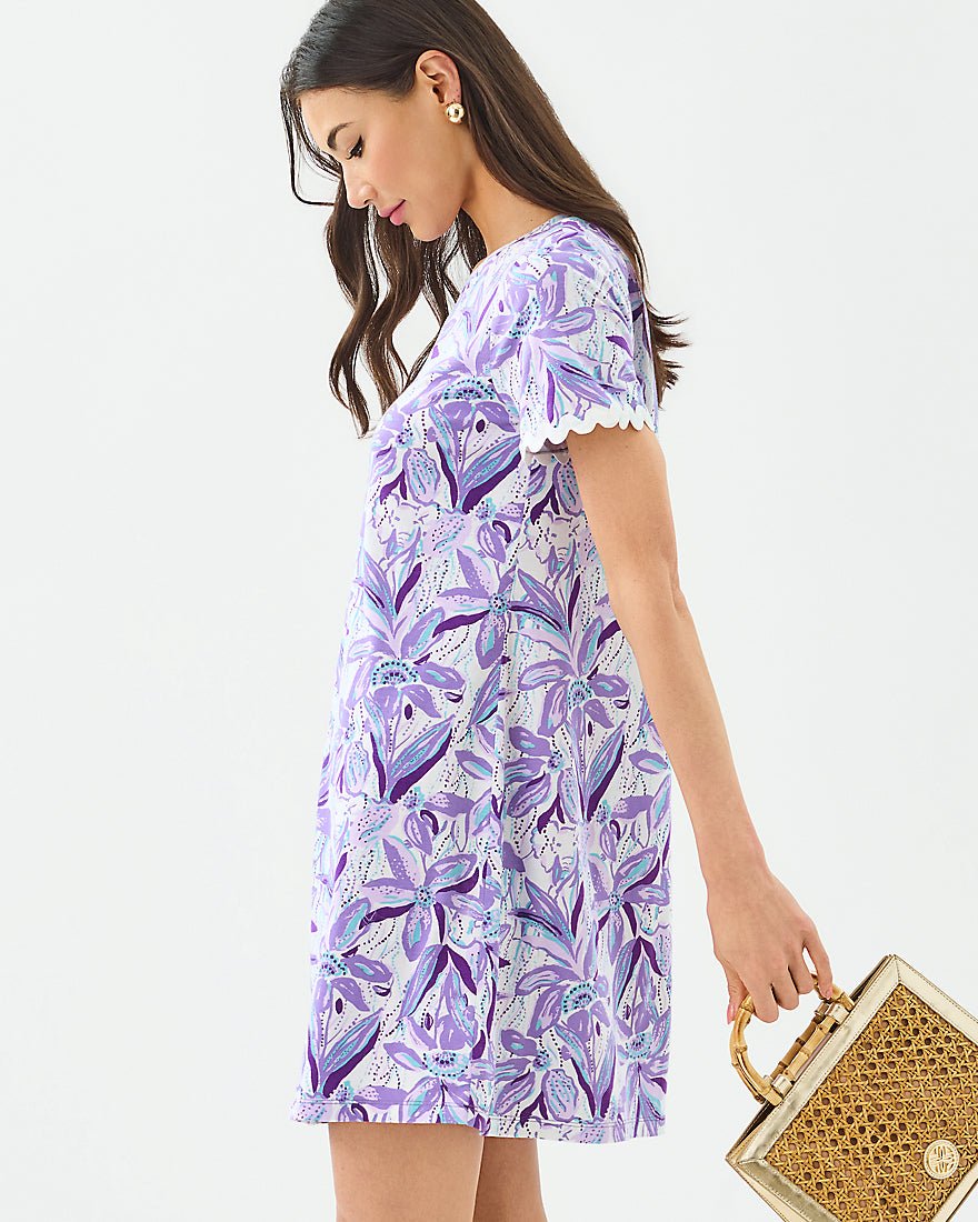 Lilly Pulitzer - Cody Short Sleeve Dress - Tropicalia Purple Elephant In The Bloom