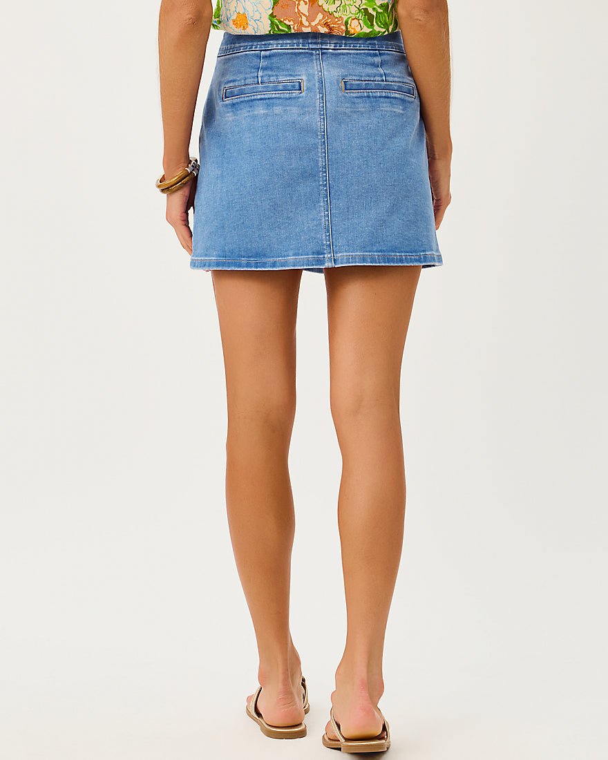 Lilly Pulitzer - Colette Stretch Denim Mini Skirt - Rosanna Wash