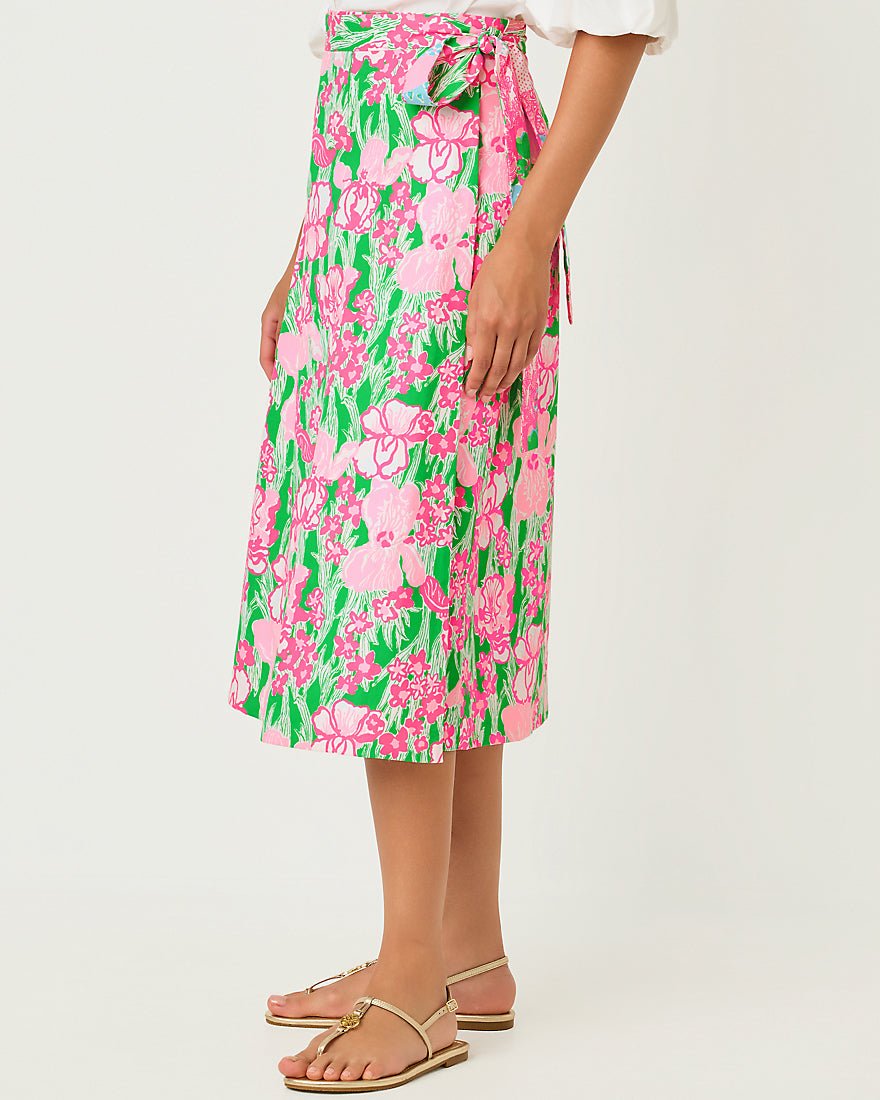 Lilly Pulitzer - Constance Reversible Midi Skirt - Multi Crazy Quilt