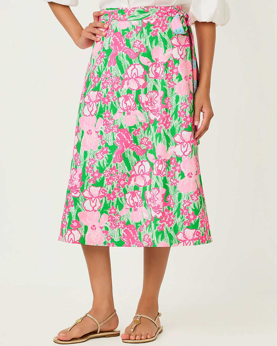 Lilly Pulitzer - Constance Reversible Midi Skirt - Multi Crazy Quilt