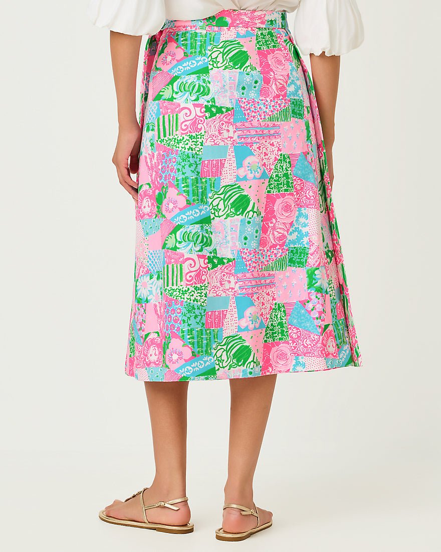 Lilly Pulitzer - Constance Reversible Midi Skirt - Multi Crazy Quilt