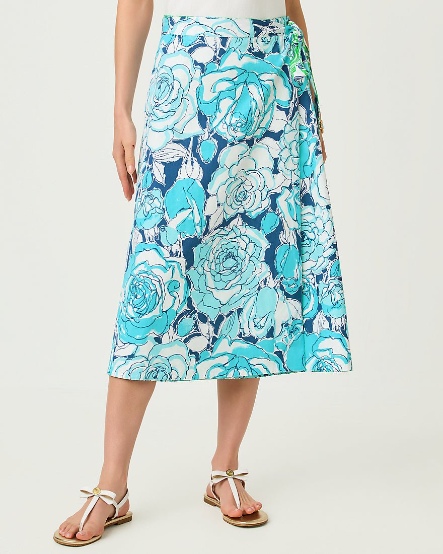 Lilly Pulitzer - Constance Reversible Midi Skirt - Putting Green Lilly Of The Valley