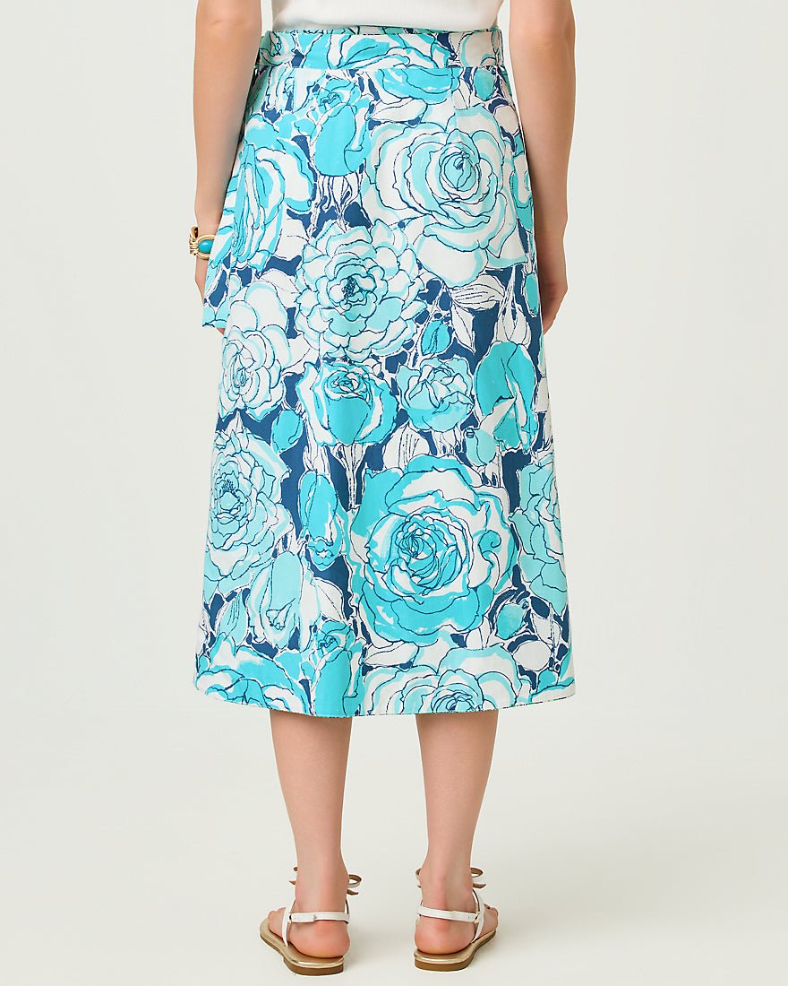 Lilly Pulitzer - Constance Reversible Midi Skirt - Putting Green Lilly Of The Valley