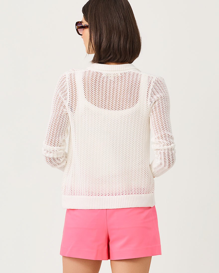 Lilly Pulitzer - Cormac Mesh Sweater Set - Resort White Tooty Fruity Crochet