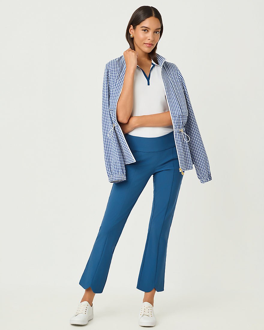 Lilly Pulitzer - Corso Scallop Kick Flare Pant Upf 50 Plus - Starlight Navy