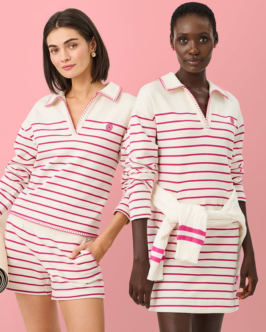 Lilly Pulitzer - Corvaya Dress - Berry Bouquet Legacy Stripe