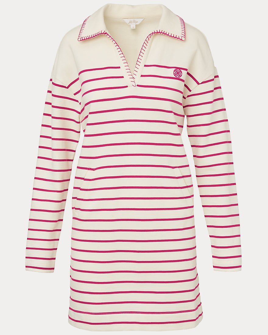 Lilly Pulitzer - Corvaya Dress - Berry Bouquet Legacy Stripe