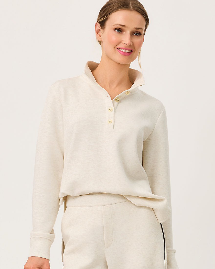 Lilly Pulitzer - Cowie Upf 50 Plus Pullover - Heathered Coconut