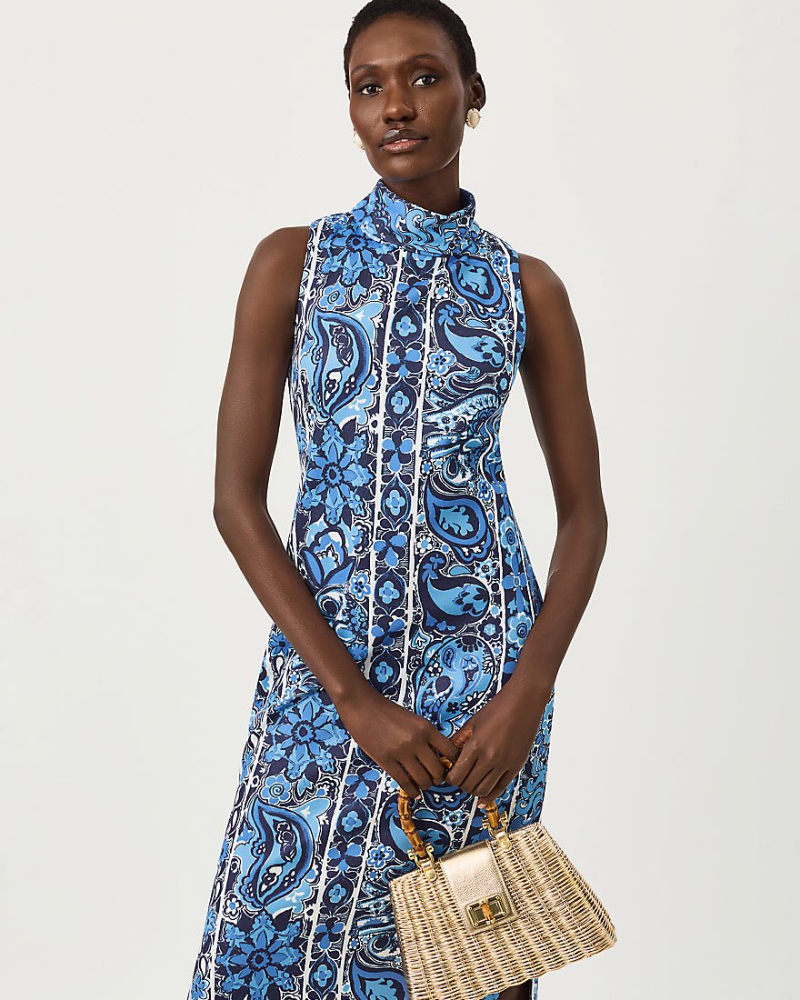 Lilly Pulitzer - Daisee Maxi Shift Dress - Low Tide Navy The Casbah