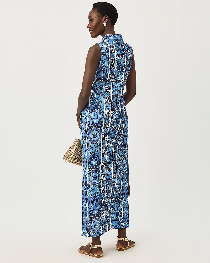 Lilly Pulitzer - Daisee Maxi Shift Dress - Low Tide Navy The Casbah