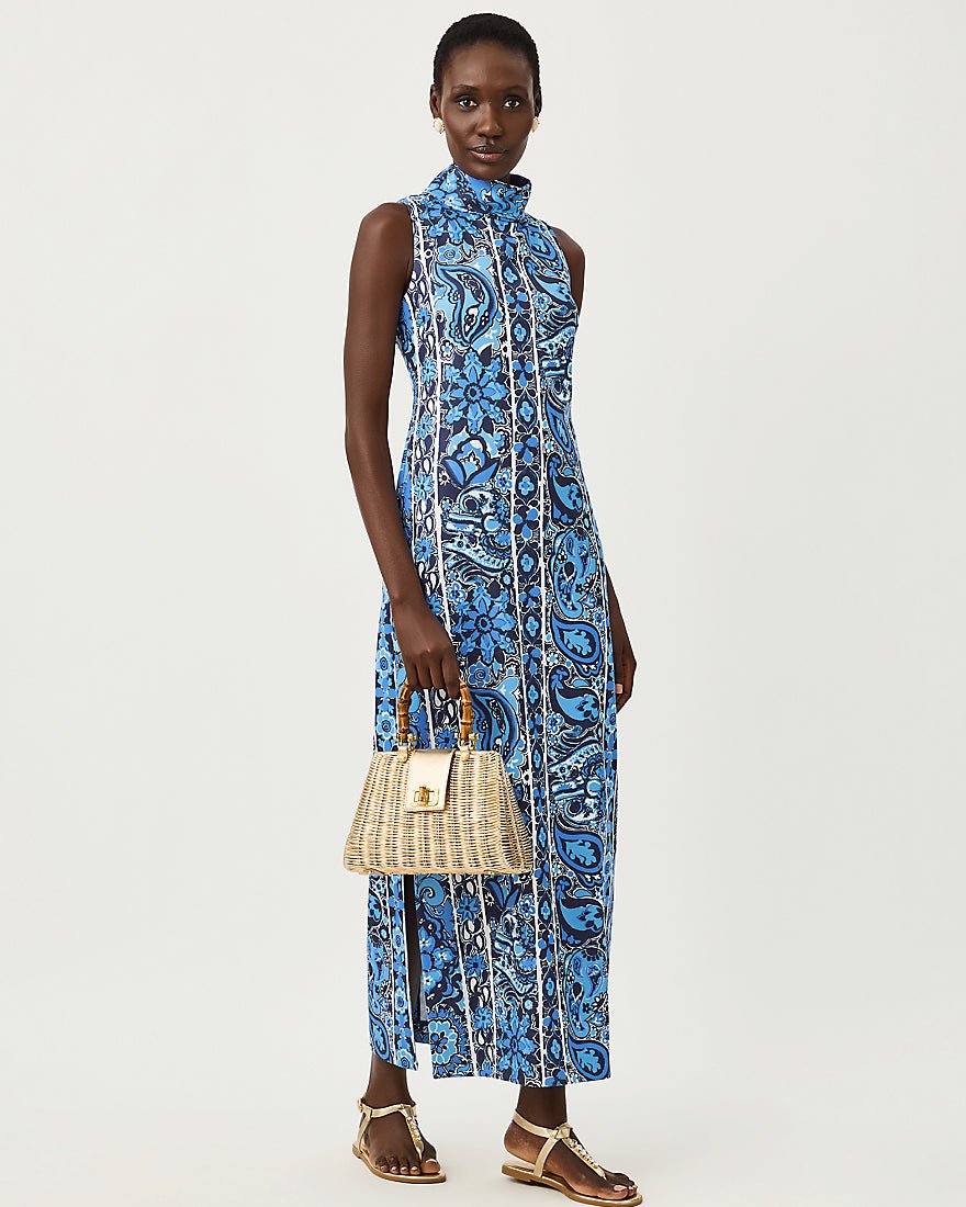 Lilly Pulitzer - Daisee Maxi Shift Dress - Low Tide Navy The Casbah