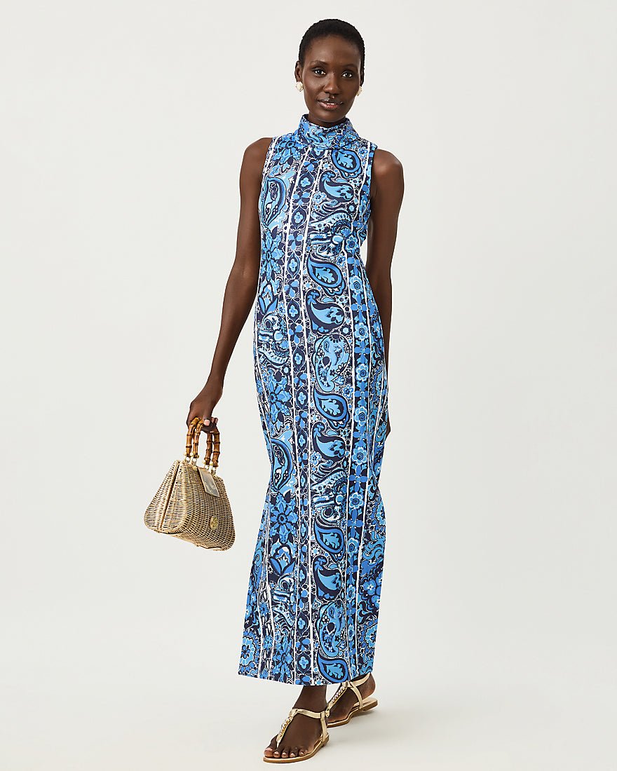 Lilly Pulitzer - Daisee Maxi Shift Dress - Low Tide Navy The Casbah