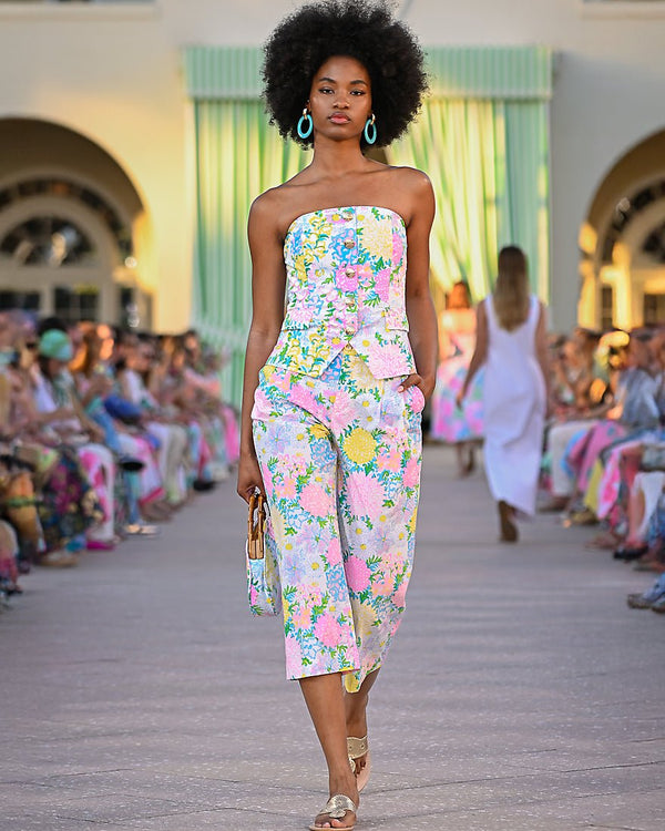 Lilly Pulitzer - Danneel Strapless Top - Multi Lilly Garden