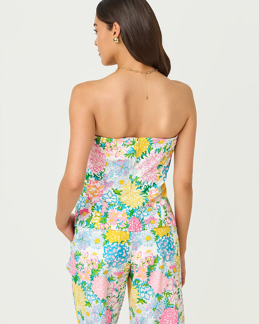 Lilly Pulitzer - Danneel Strapless Top - Multi Lilly Garden