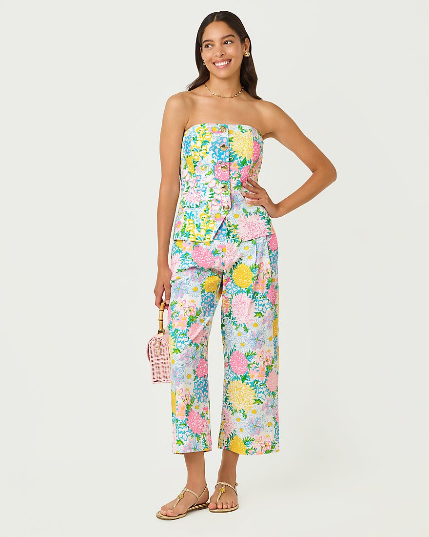 Lilly Pulitzer - Danneel Strapless Top - Multi Lilly Garden