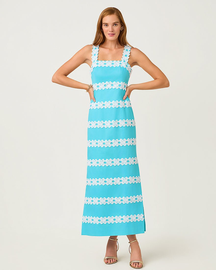 Lilly Pulitzer - Davis Maxi Dress - Capri Blue