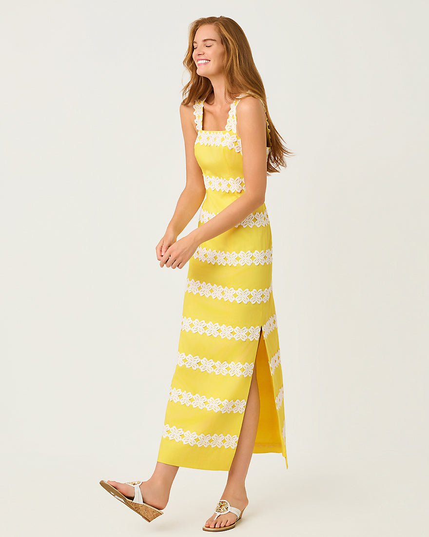 Lilly Pulitzer - Davis Maxi Dress - Estelle Yellow