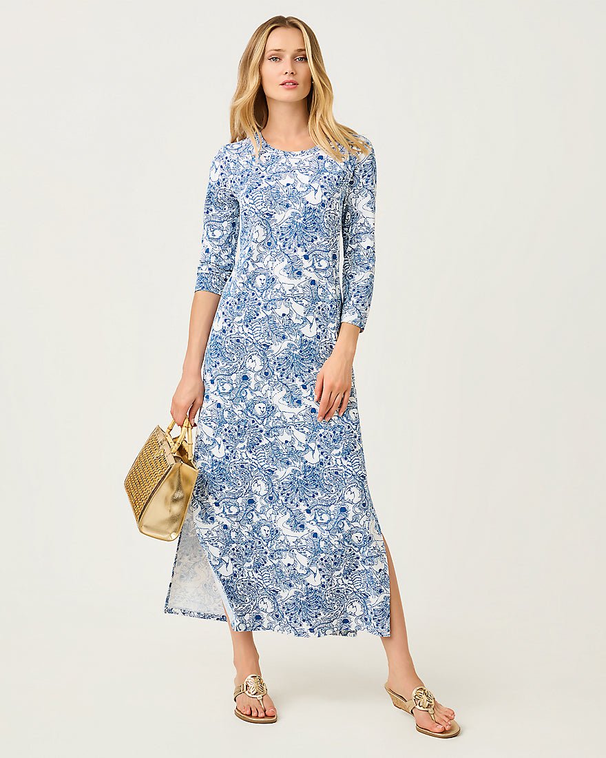 Lilly Pulitzer - Deena Upf 50 Plus Dress - Starlight Navy Zoology