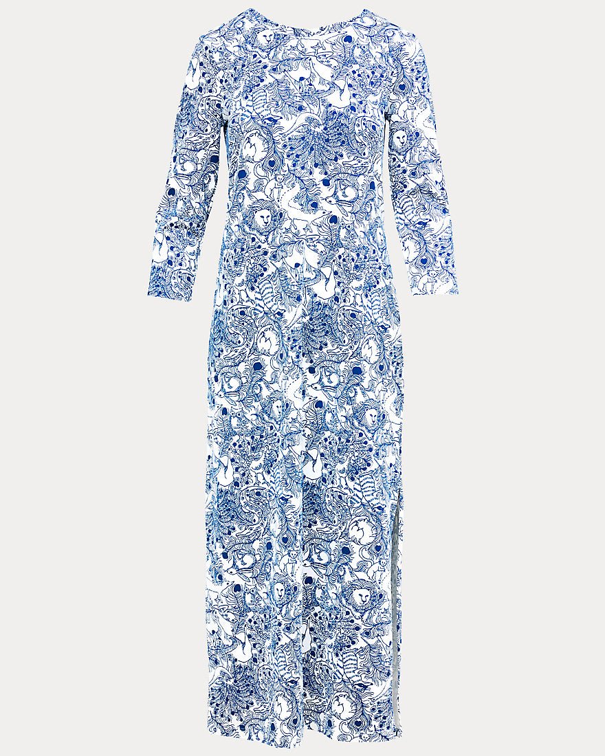 Lilly Pulitzer - Deena Upf 50 Plus Dress - Starlight Navy Zoology