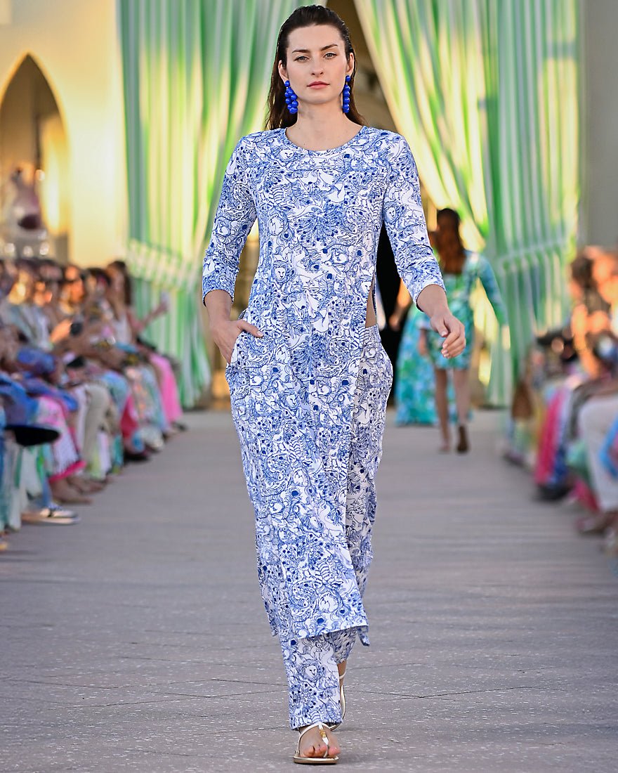 Lilly Pulitzer - Deena Upf 50 Plus Dress - Starlight Navy Zoology