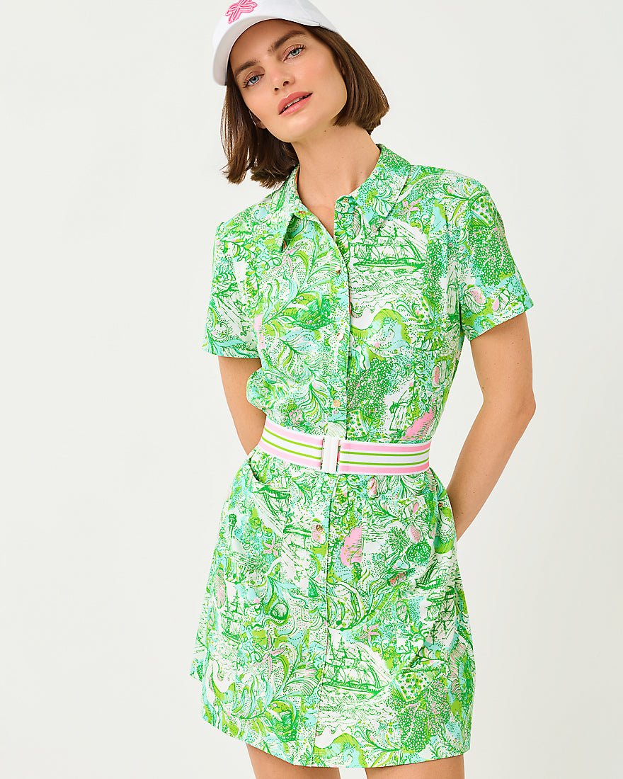 Lilly Pulitzer - Dominica Dress Upf 50 Plus - Resort White Ship To Shore
