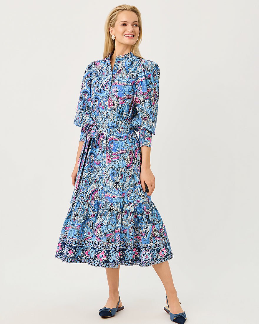 Lilly Pulitzer - Drena Midi Dress - Multi Paisley Parade