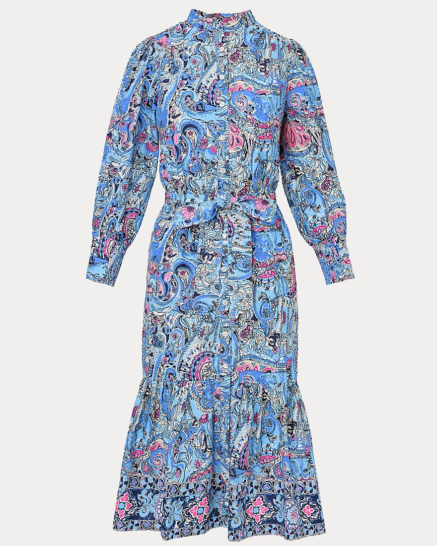 Lilly Pulitzer - Drena Midi Dress - Multi Paisley Parade