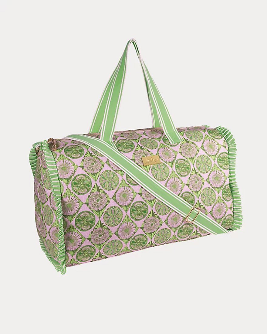 Lilly Pulitzer - Duffle Tote - Oleander Pink Tropical Tiles