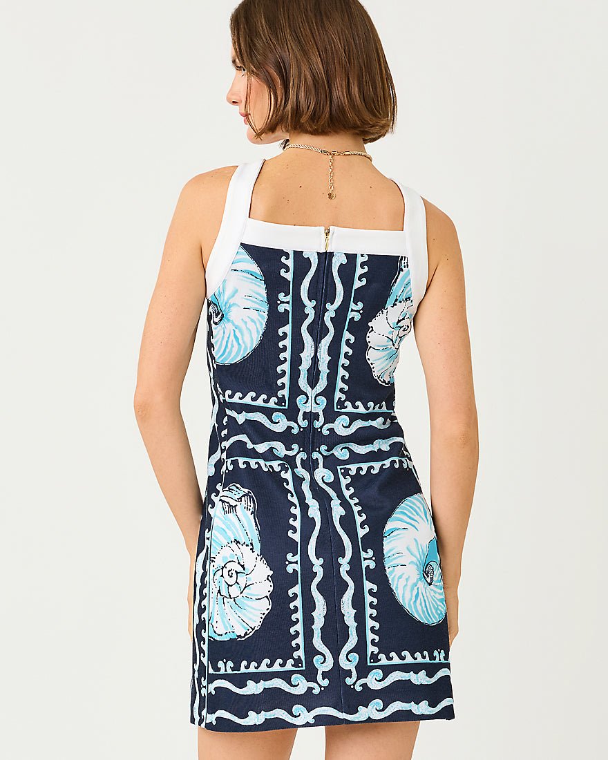 Lilly Pulitzer - Duffy Shift Dress - Low Tide Navy Shell Shine