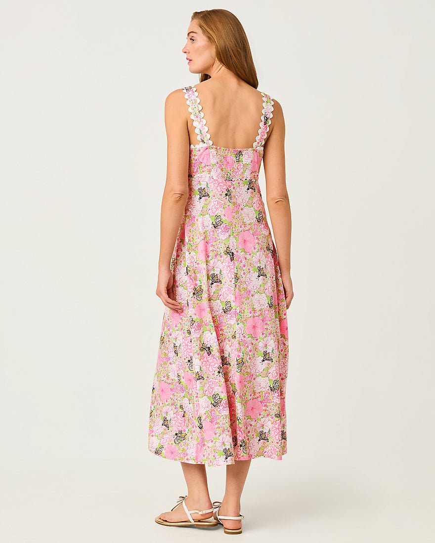 Lilly Pulitzer - Dwyer Midi Dress - Pistachio Macaron Bees Knees