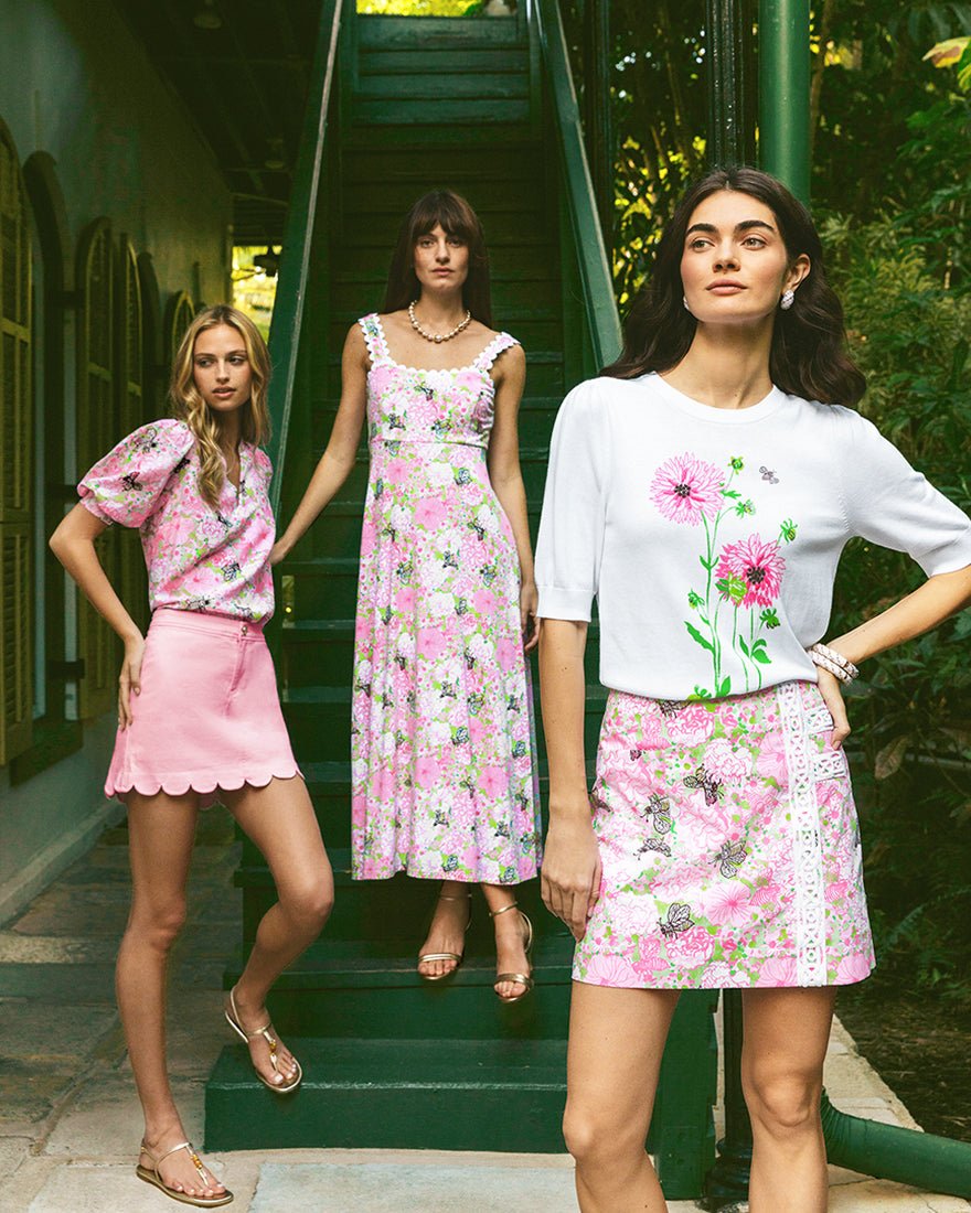 Lilly Pulitzer - Dwyer Midi Dress - Pistachio Macaron Bees Knees