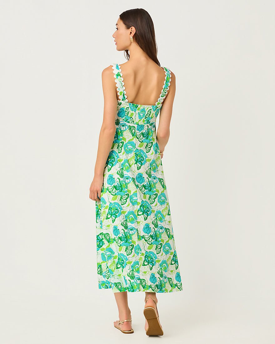 Lilly Pulitzer - Dwyer Midi Dress - Resort White Monarch Rose