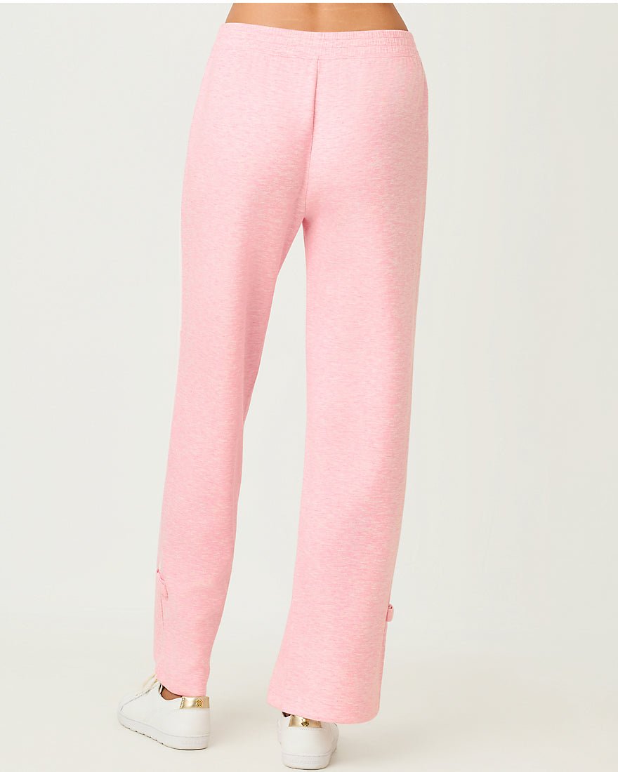 Lilly Pulitzer - Dylana Bow Track Pant Upf 50 Plus - Heathered Conch Shell Pink