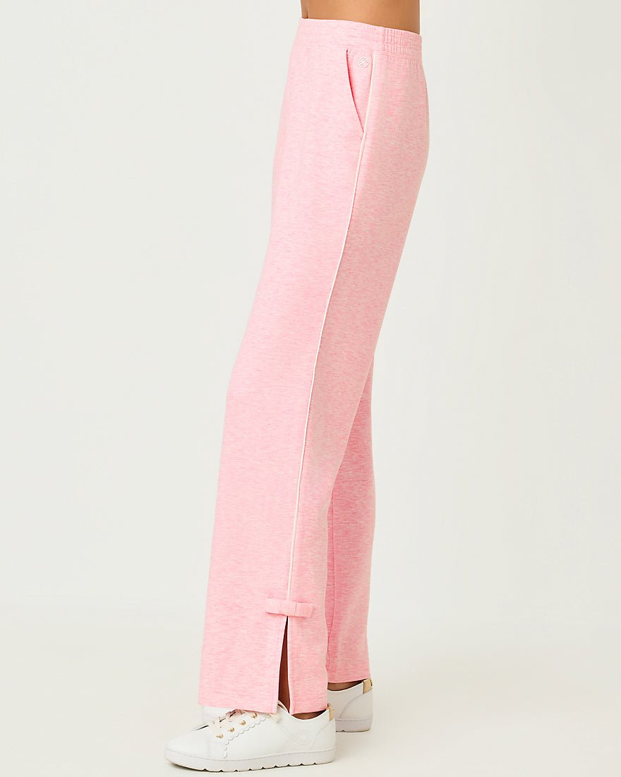 Lilly Pulitzer - Dylana Bow Track Pant Upf 50 Plus - Heathered Conch Shell Pink