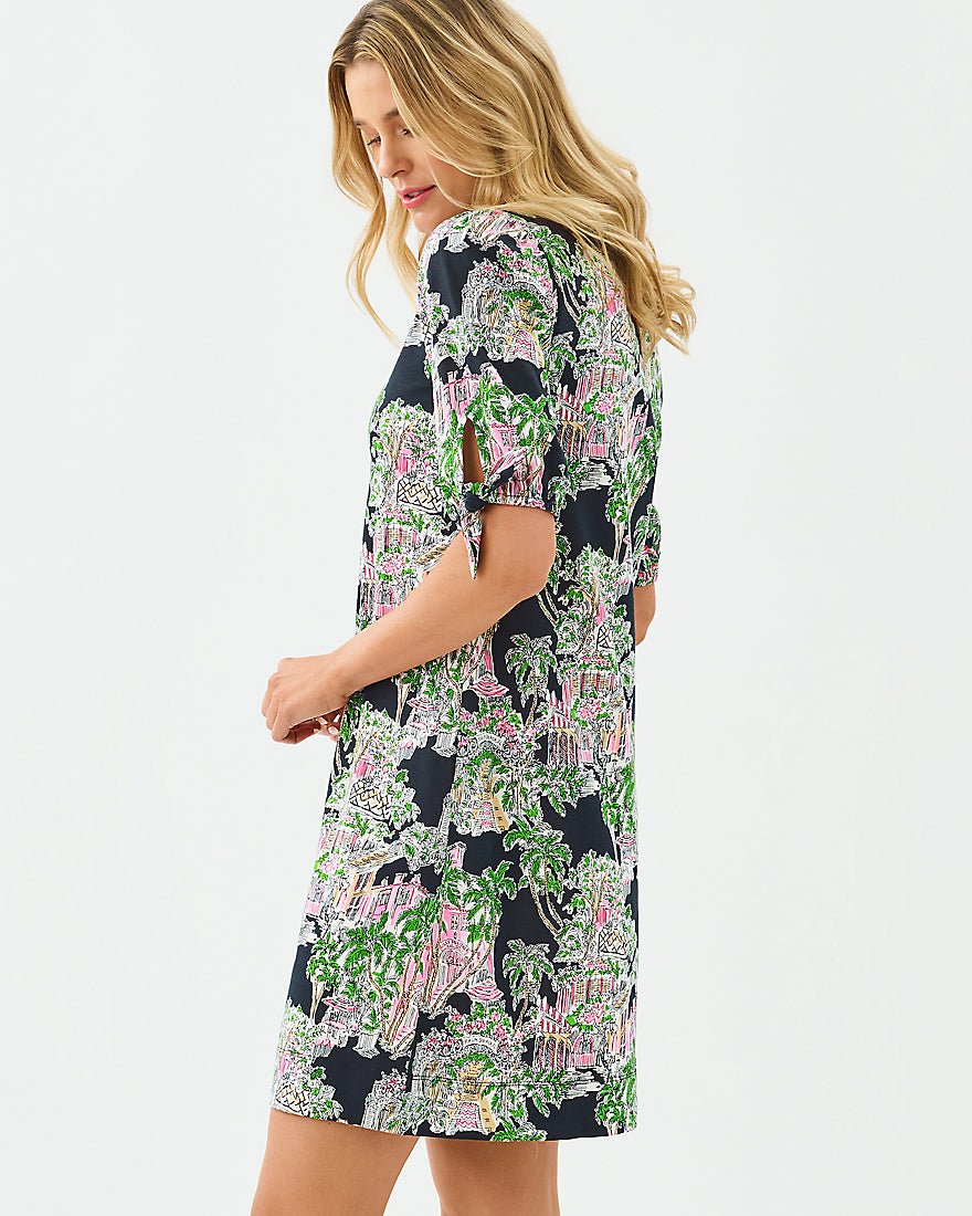 Lilly Pulitzer - Easley Short Sleeve Dress - Onyx Pb Anniversary Toile
