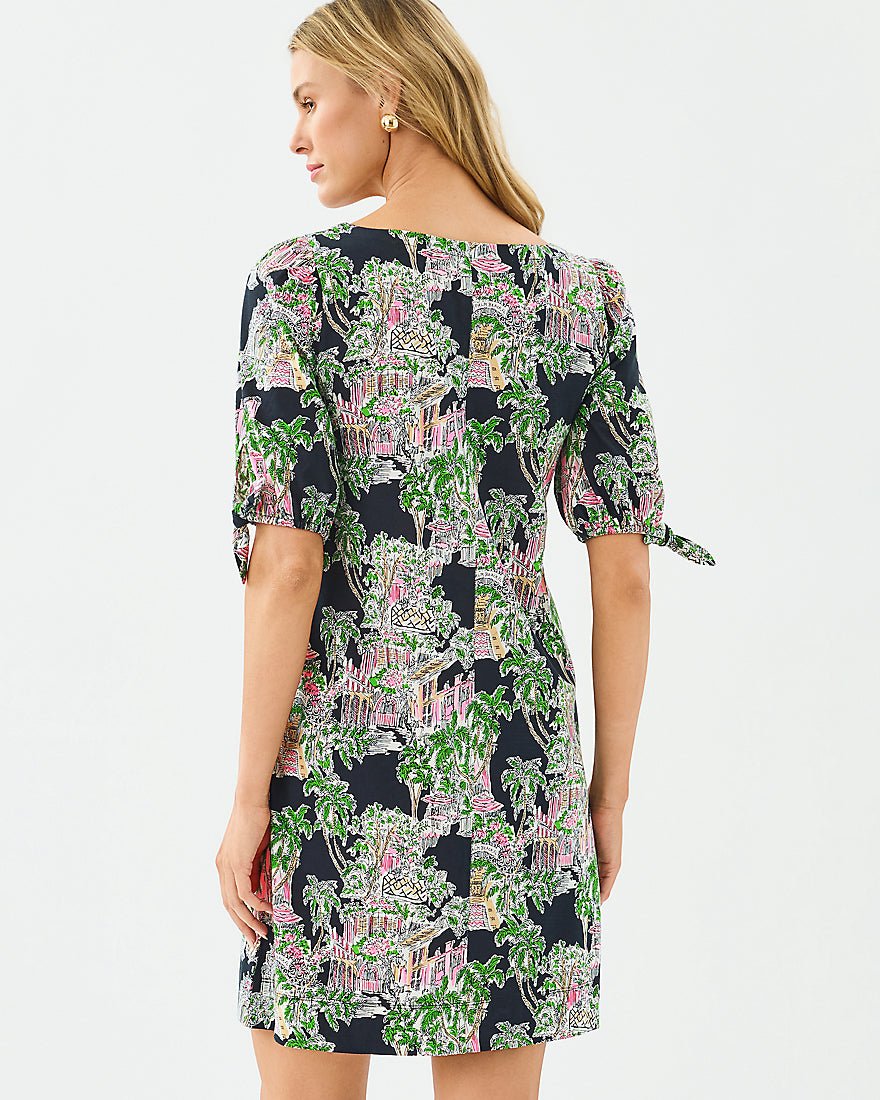 Lilly Pulitzer - Easley Short Sleeve Dress - Onyx Pb Anniversary Toile