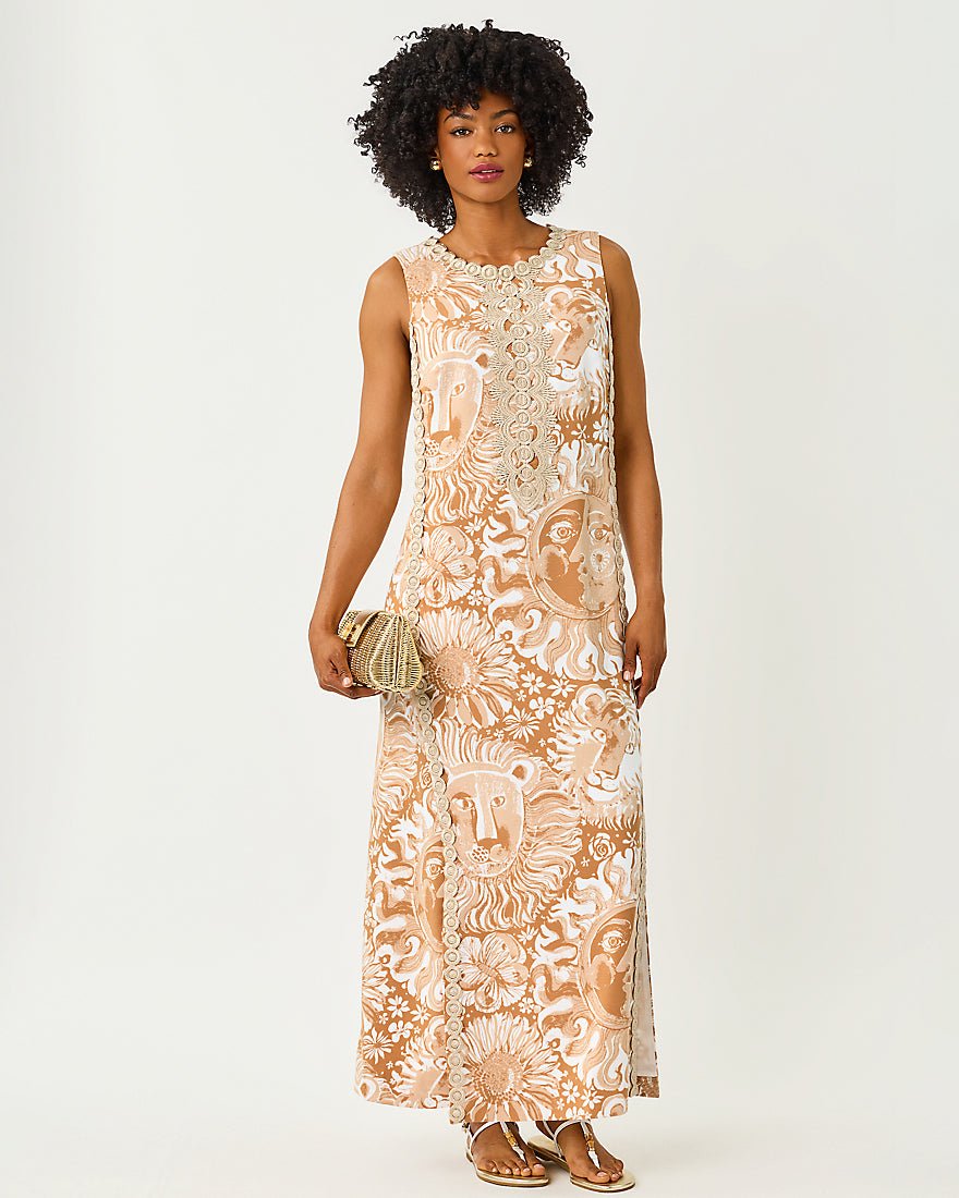 Lilly Pulitzer - Edita Maxi Shift Dress - Iced Latte Jims Stuff